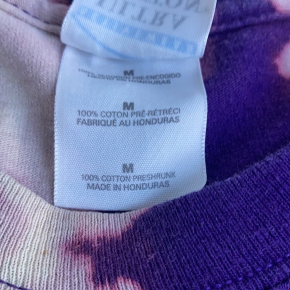 Prince Purple Rain purple cropped bleach graphic T-shirt raw edges short sleeve - Picture 10 of 16